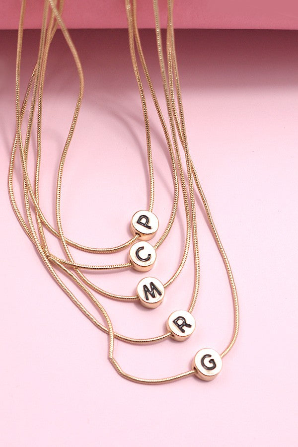 To Me, From Me Initial Necklace