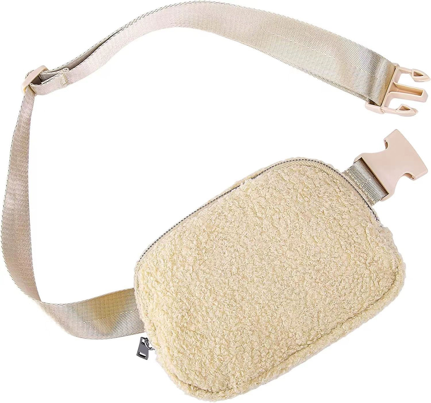 Sherpa Belt Bag in Marshmallow