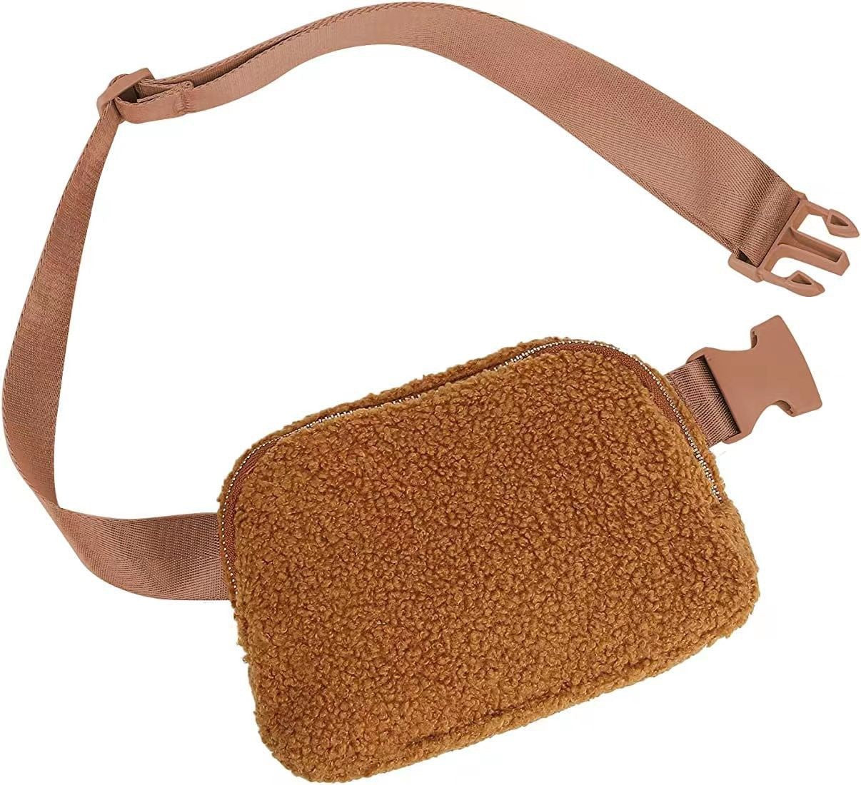 Sherpa Belt Bag in Cookie Butter