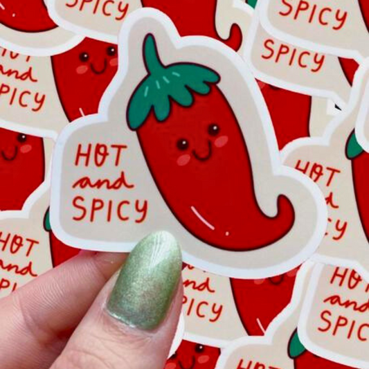 Hot & Spicy Waterproof Sticker